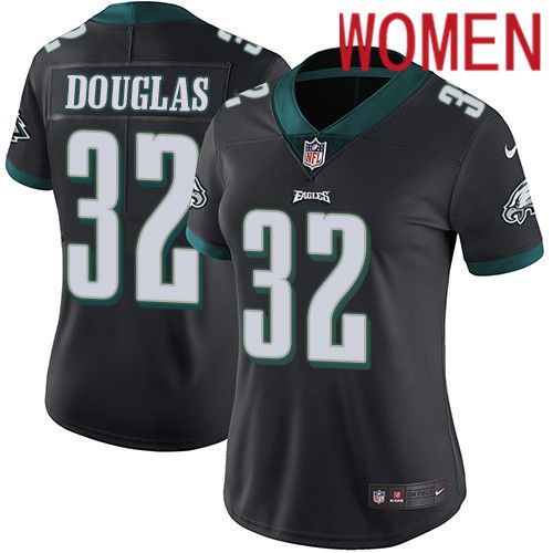 Women Philadelphia Eagles 32 Rasul Douglas Nike Black Vapor Limited NFL Jersey